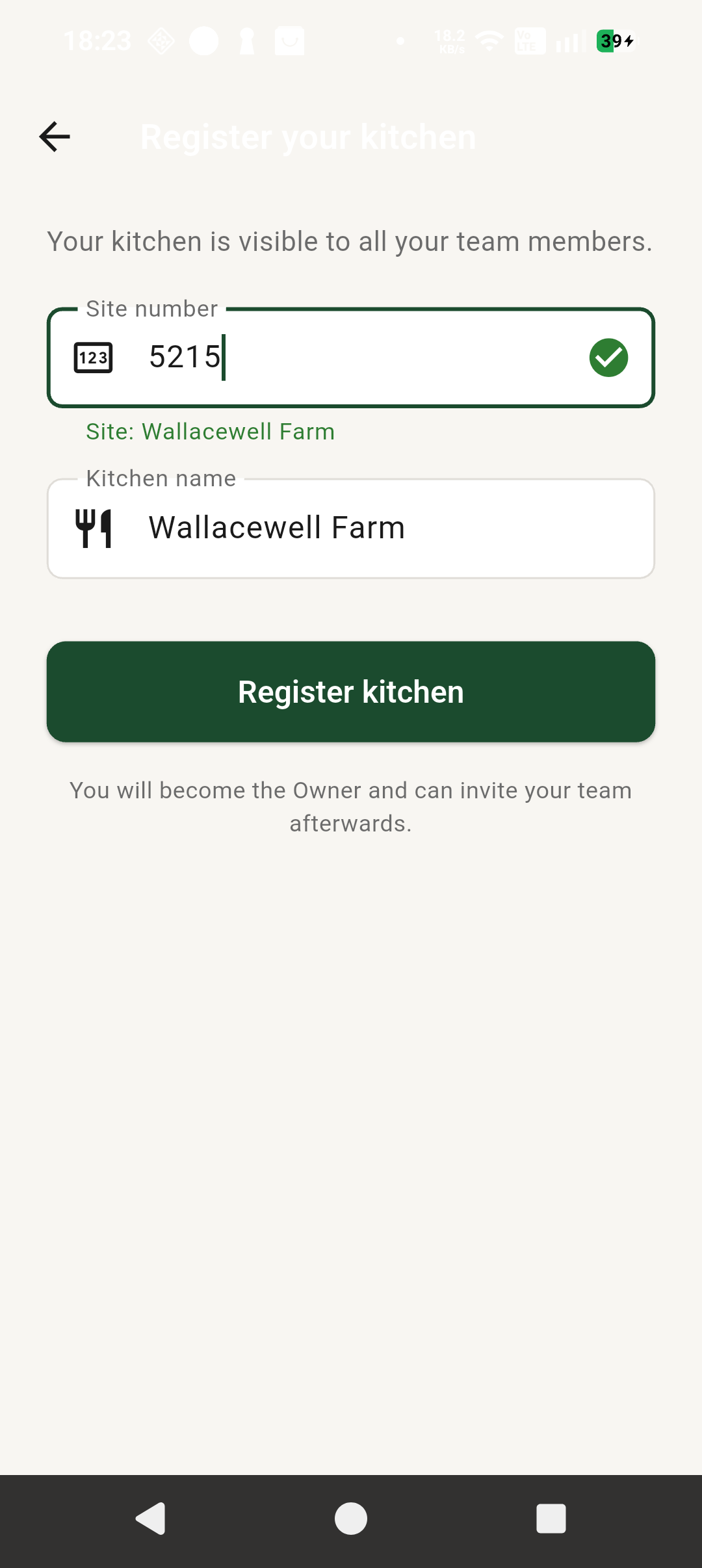 Find site by number screenshot